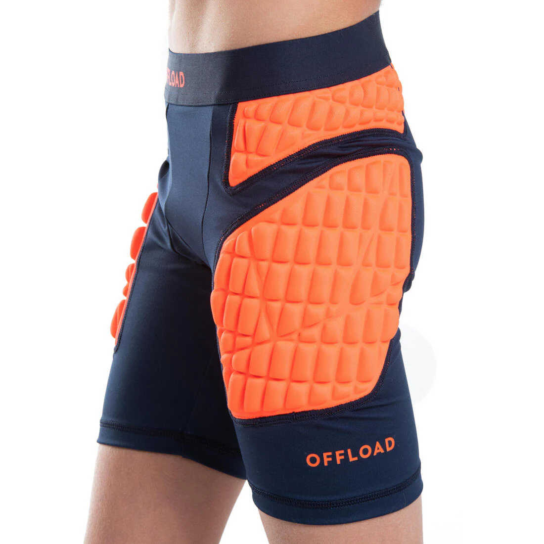 Sous-short de protection de rugby Enfant - R500 orange - Image 4