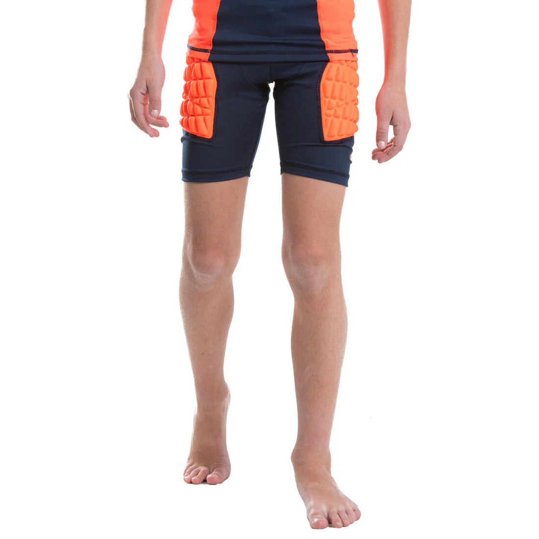 Sous-short de protection de rugby Enfant - R500 orange - Image 7