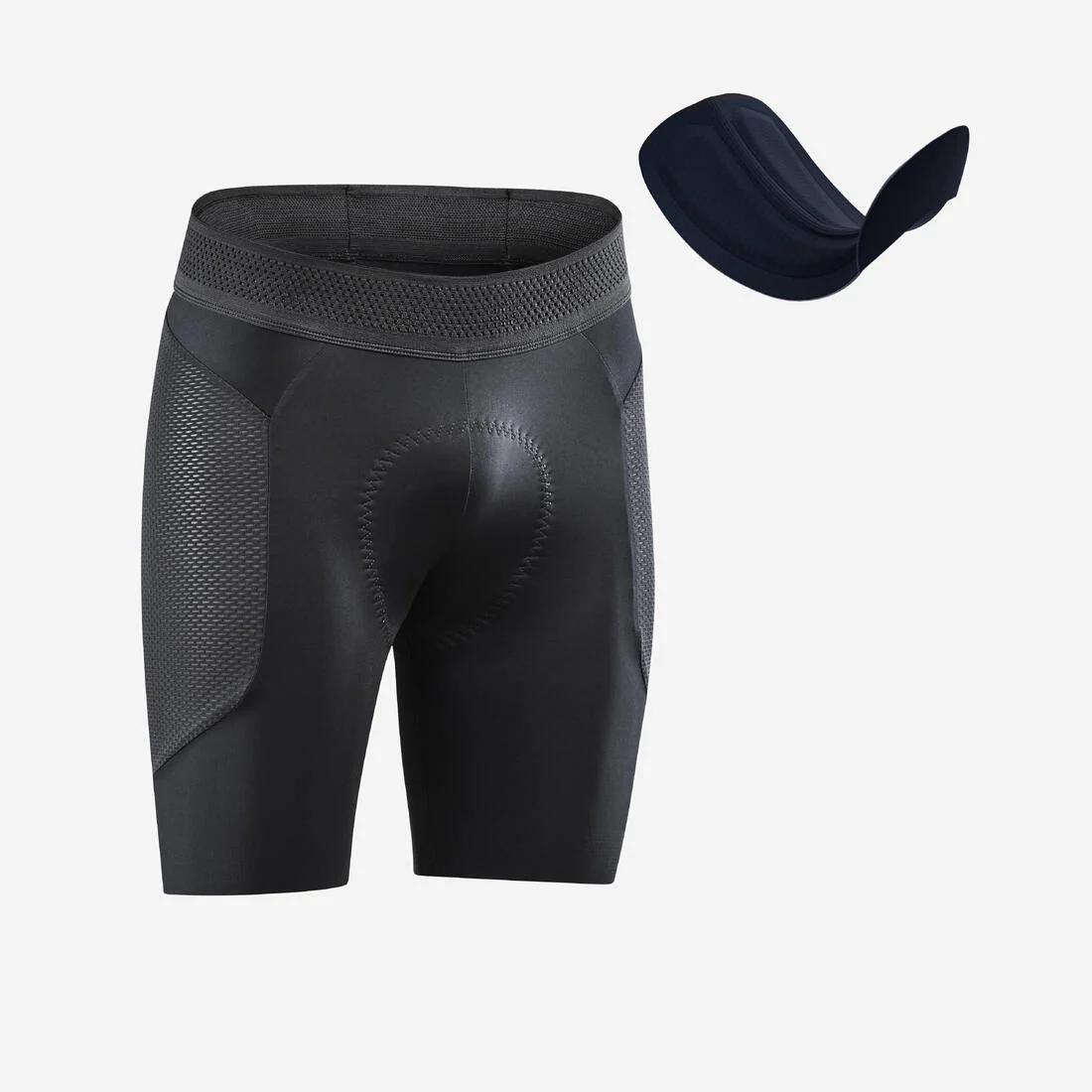SOUS SHORT VELO VTT COMFORT 900 NOIR - Image 2