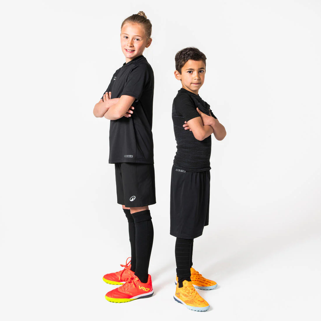 SOUS-VETEMENT THERMIQUE HAUT MANCHES COURTES  ENFANT NOIR KEEPDRY 500 - Image 3