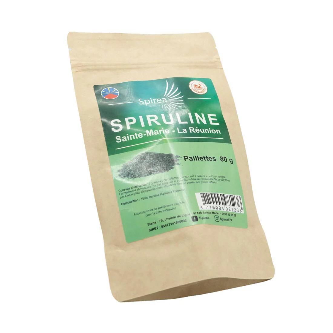 SPIREA-Spiruline 100 % paillettes - 80 gr - Image 2