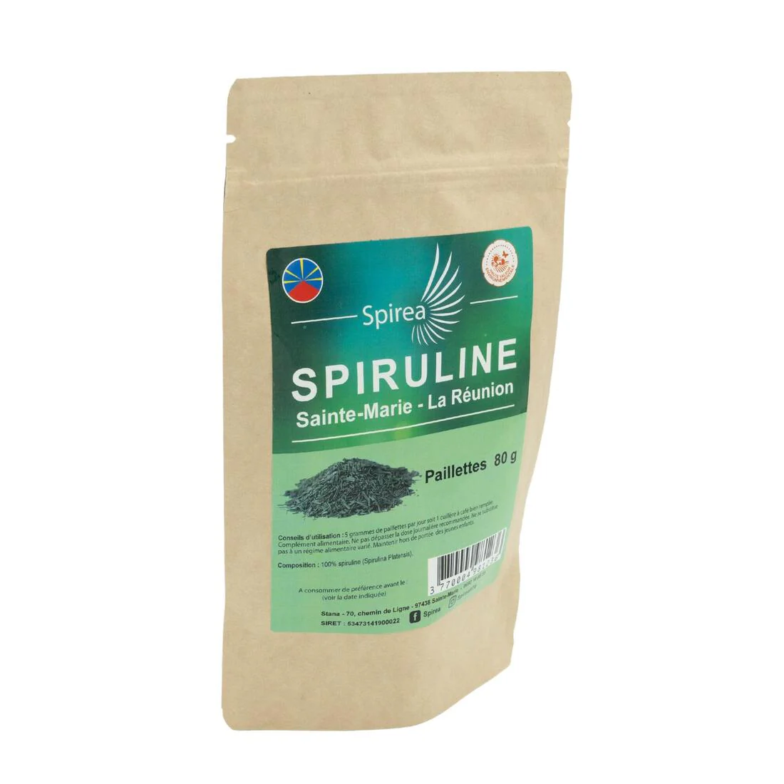 SPIREA-Spiruline 100 % paillettes - 80 gr - Image 3