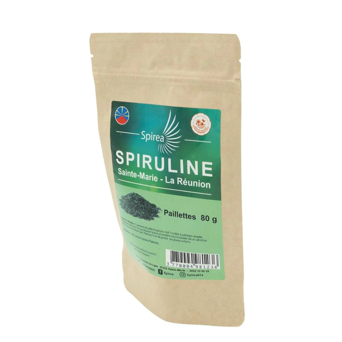 SPIREA-Spiruline 100 % paillettes - 80 gr - Image 4