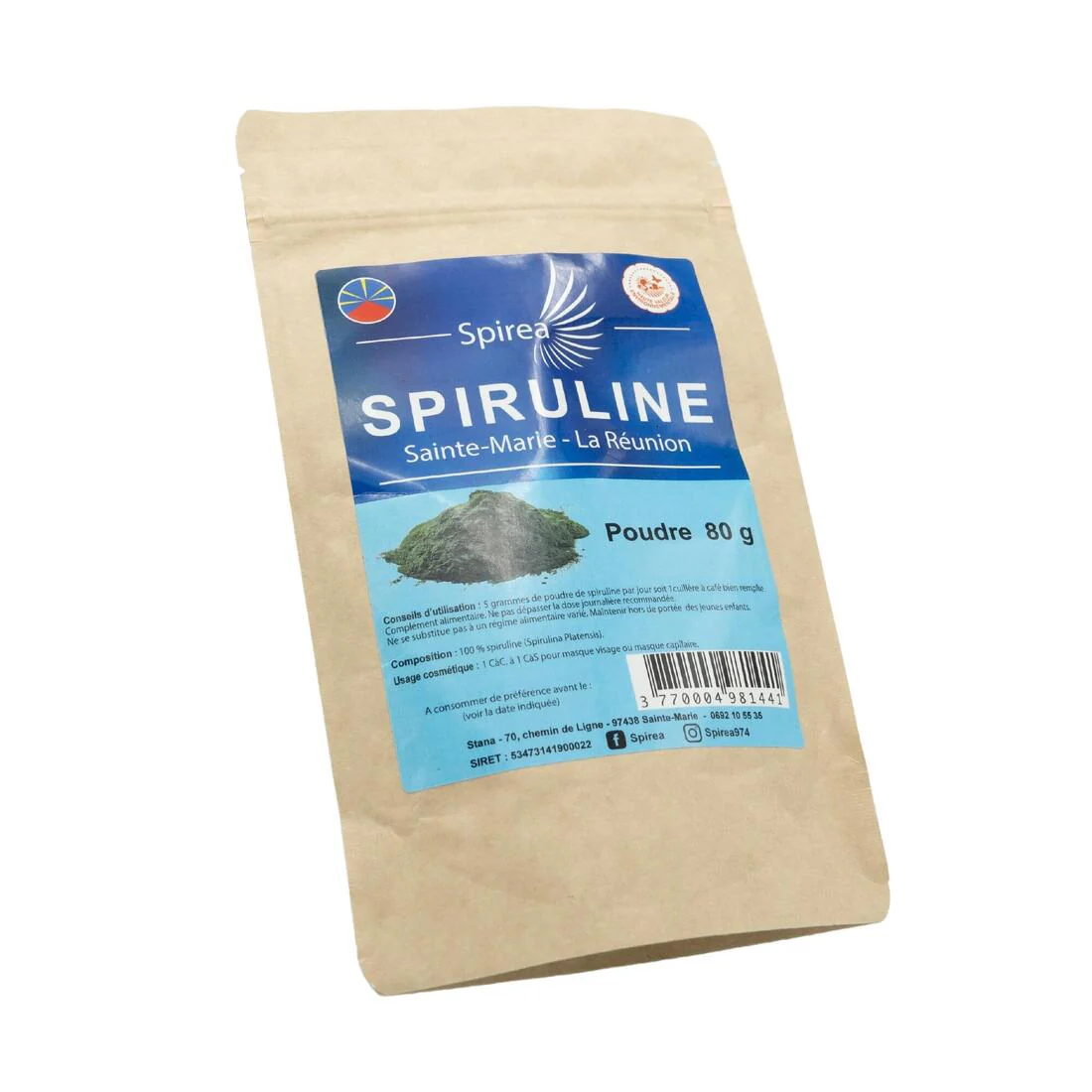 SPIREA-Spiruline 100% Poudre - 80 gr - Image 3