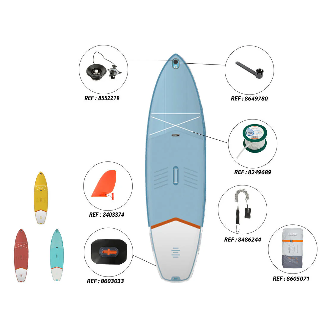 STAND UP PADDLE GONFLABLE DEBUTANT 10 PIEDS - Image 11