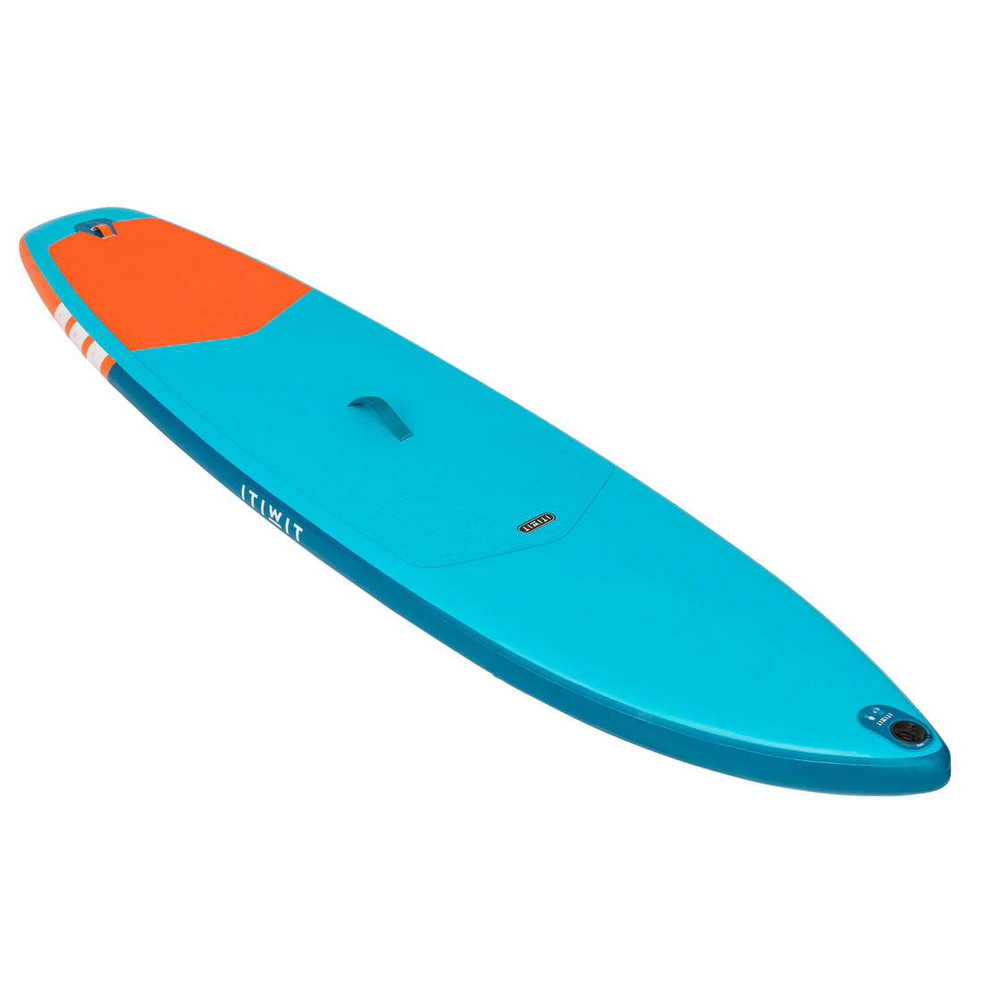 STAND UP PADDLE GONFLABLE DÉBUTANT 9 PIEDS BLEU ET ORANGE - Image 3