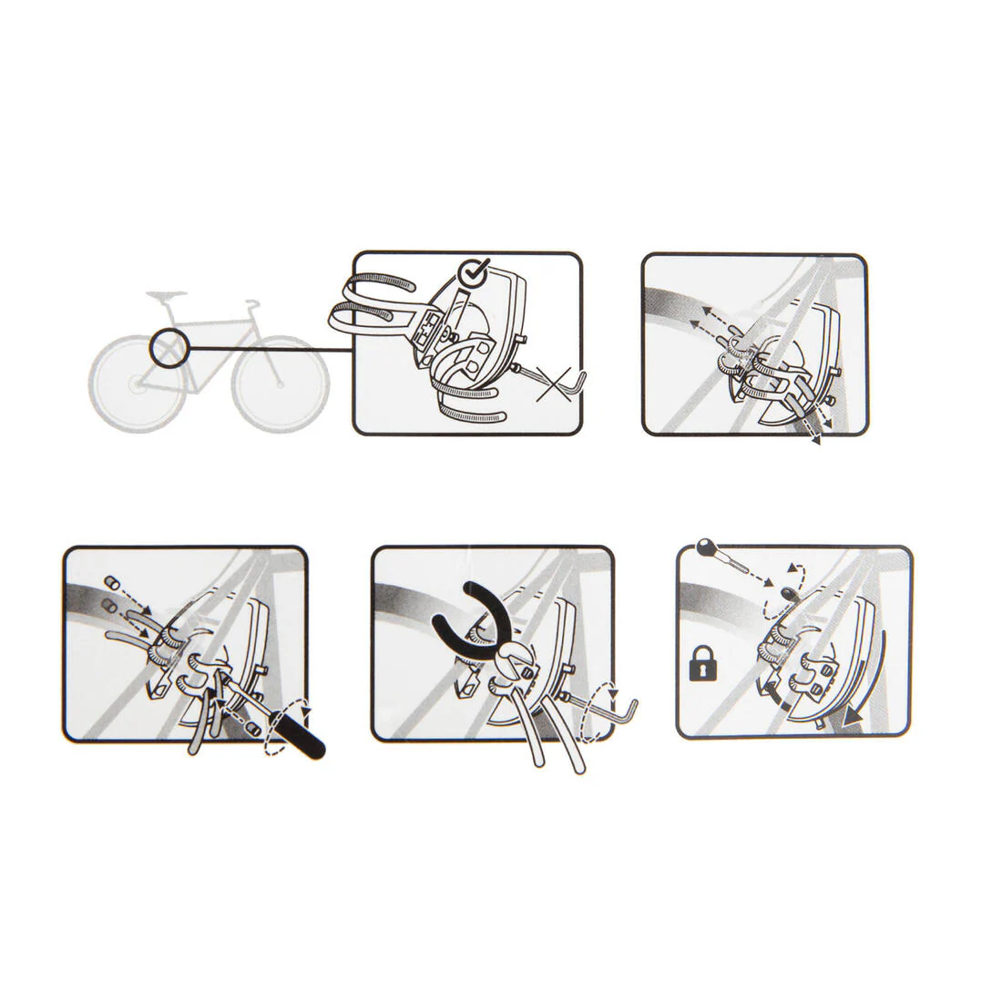 SUPPORT DE CADENAS DE CADRE DE VELO RING-LOCK - Image 4