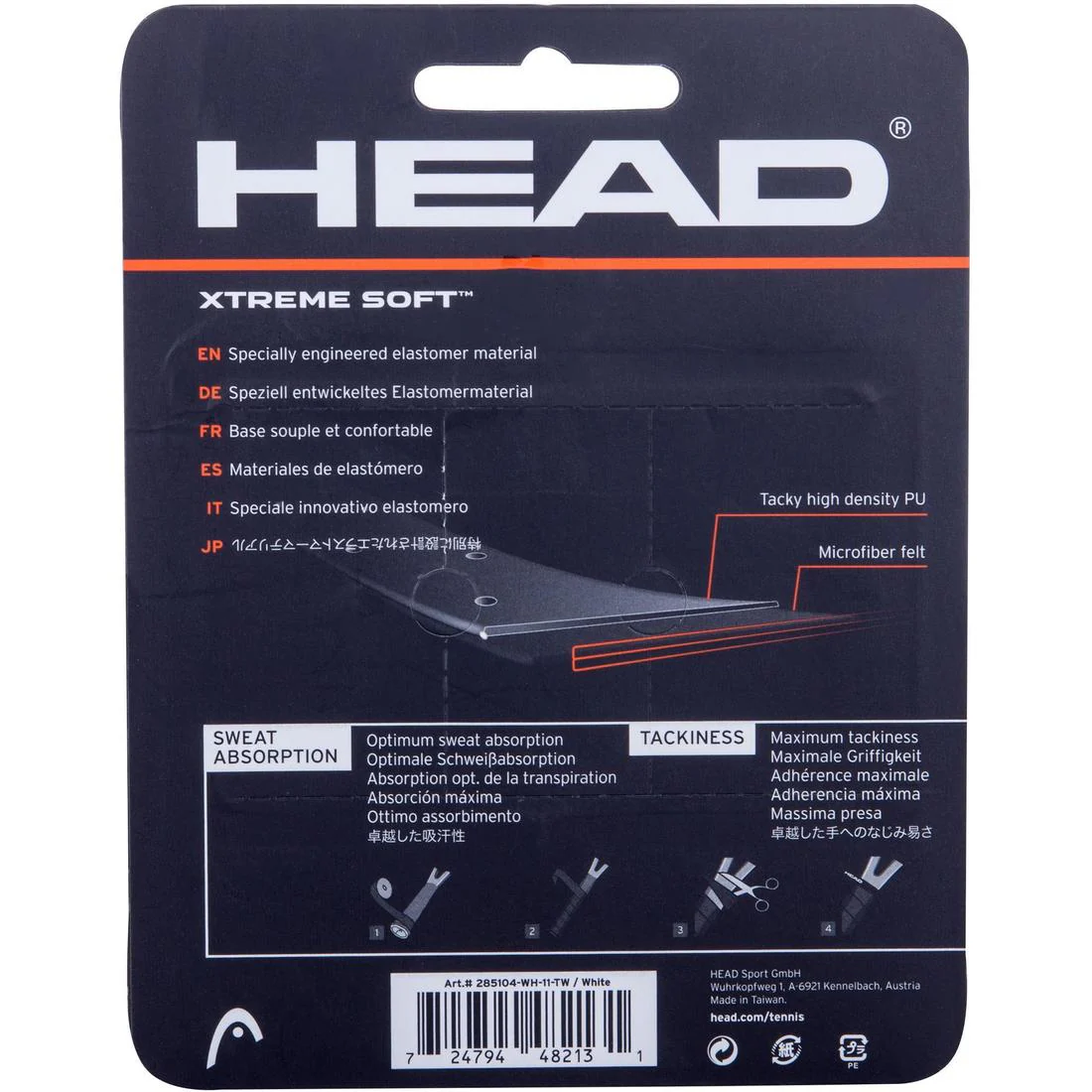 SURGRIP DE RAQUETTE DE TENNIS XTREME SOFT BLANC - Image 2