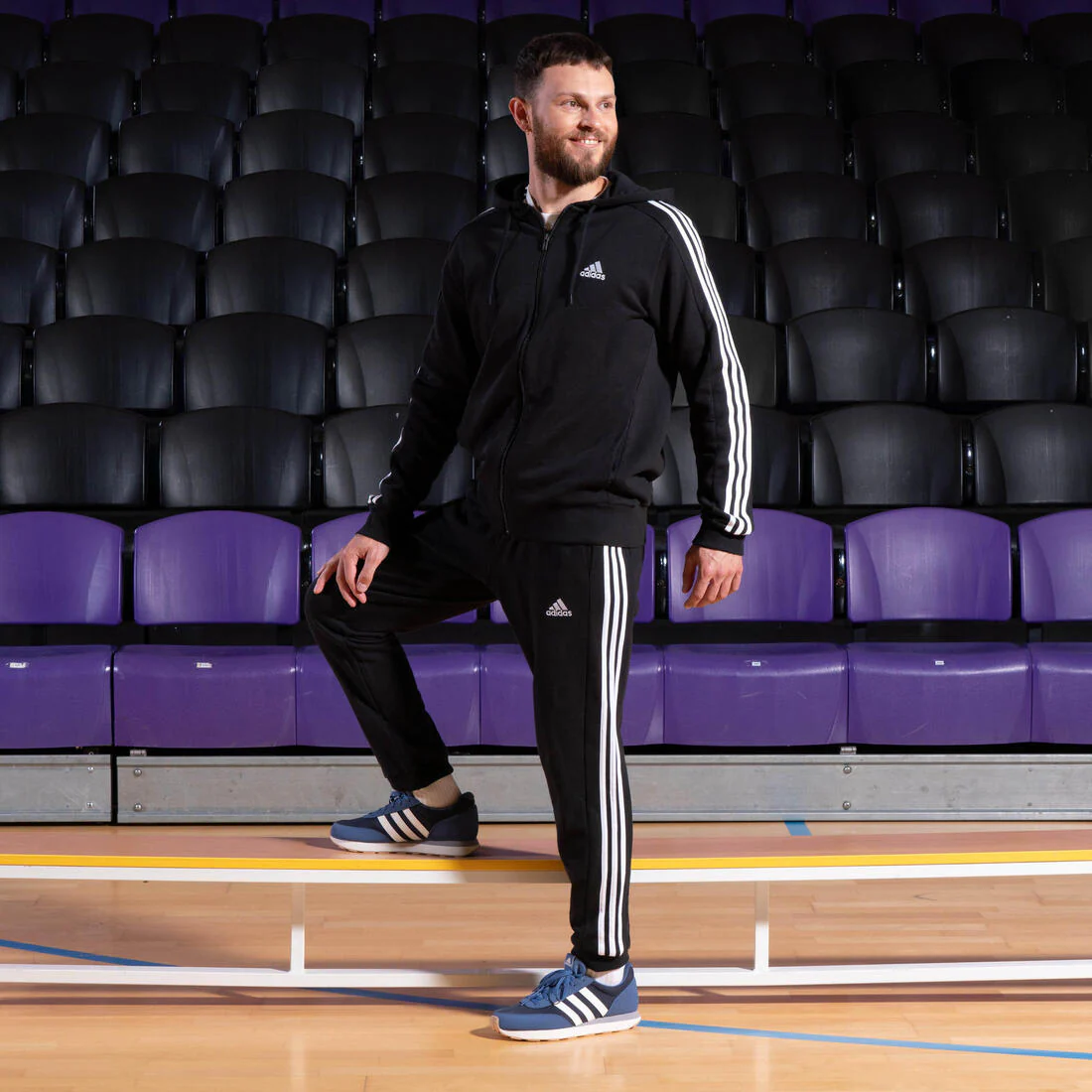 SWEAT A CAPUCHE DE FITNESS SOFT TRAINING ADIDAS HOMME NOIR - Image 10