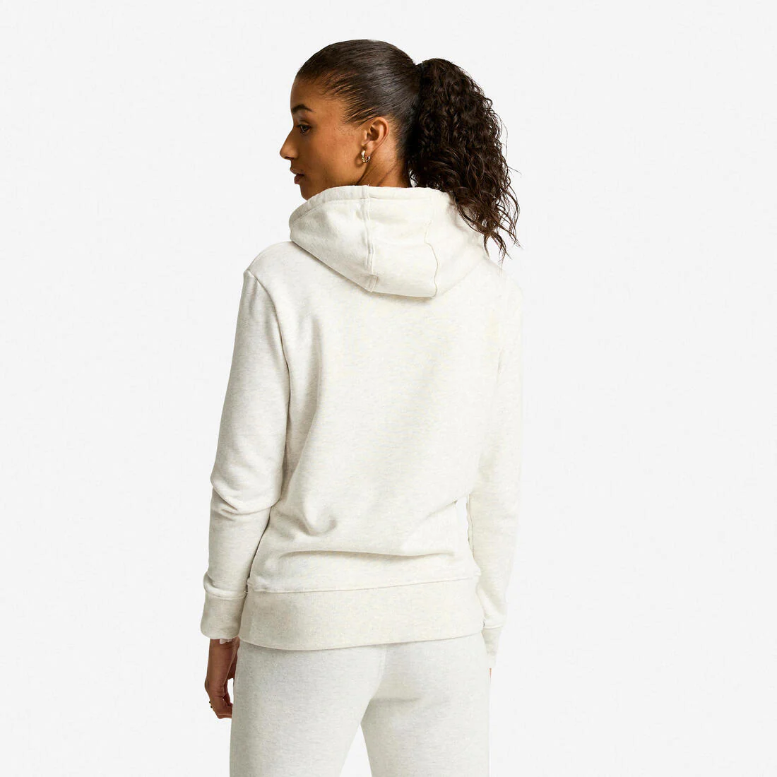 Sweat à capuche en coton fitness femme - Image 11