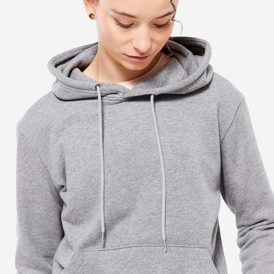 Sweat à capuche en coton fitness femme - Image 13