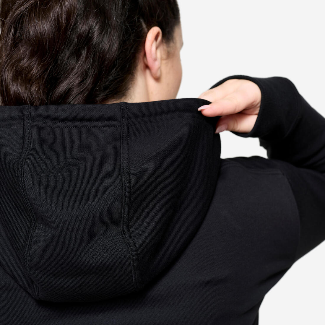Sweat à capuche en coton fitness femme - Image 14