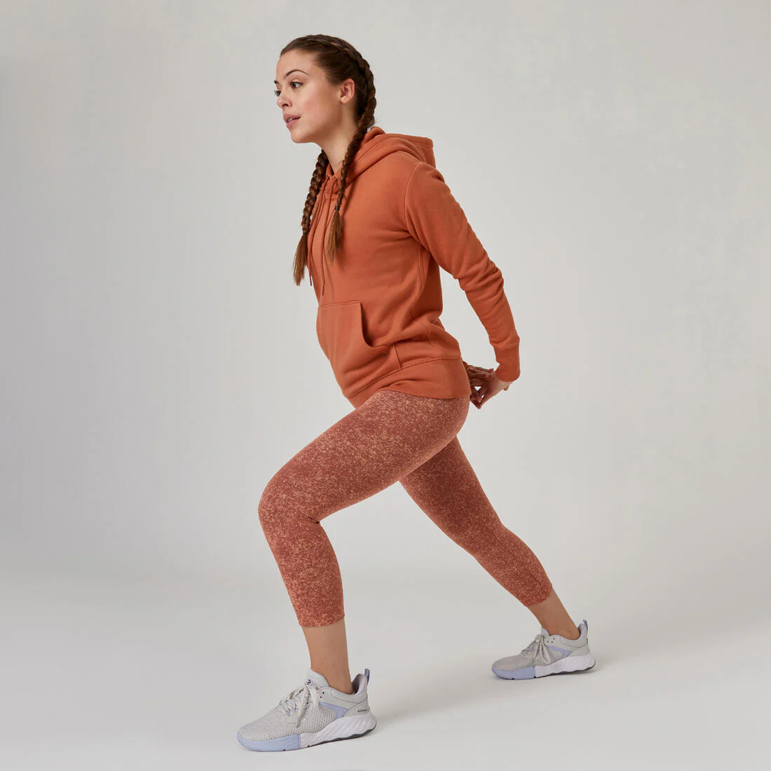 Sweat à capuche en coton fitness femme - Image 24