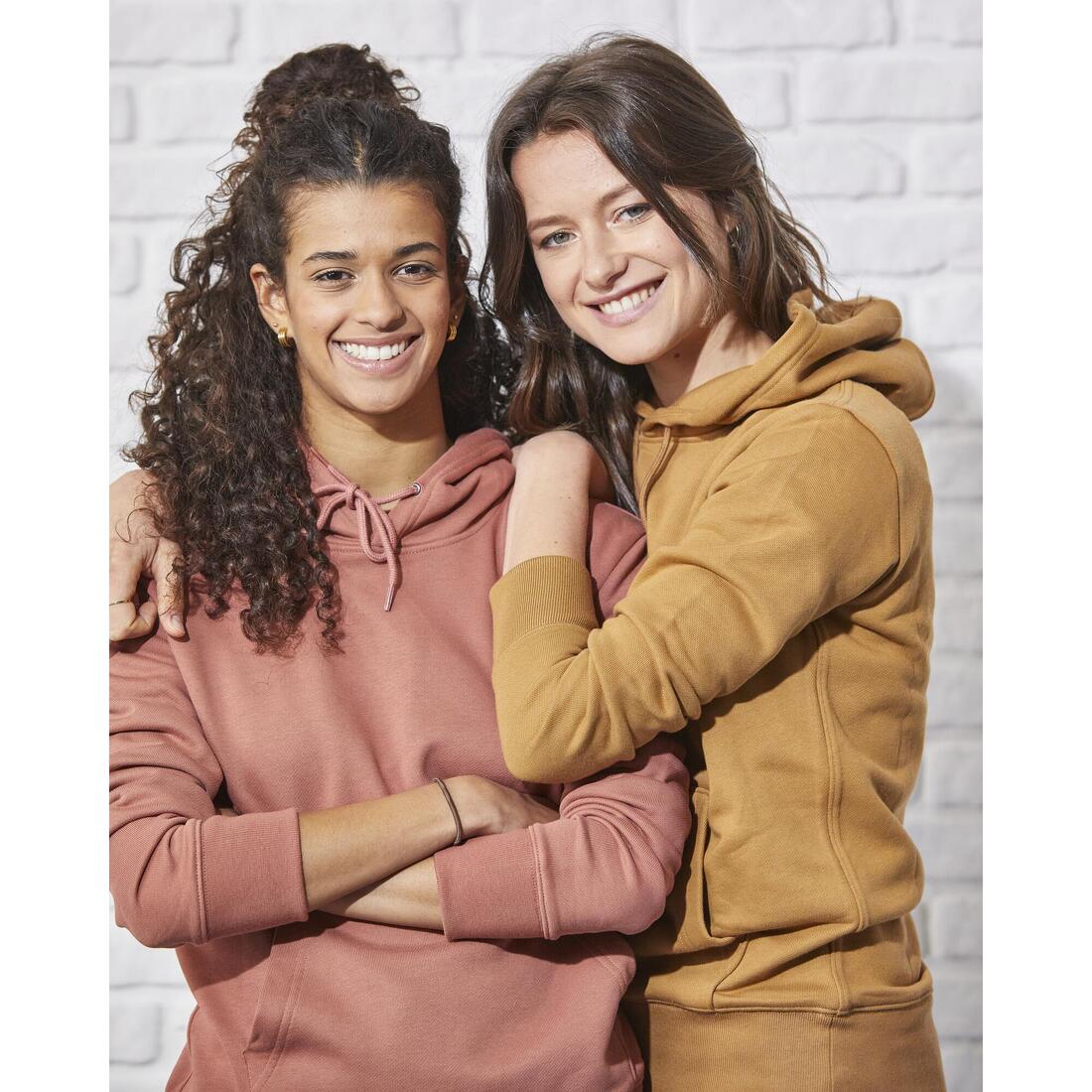 Sweat à capuche en coton fitness femme - Image 36