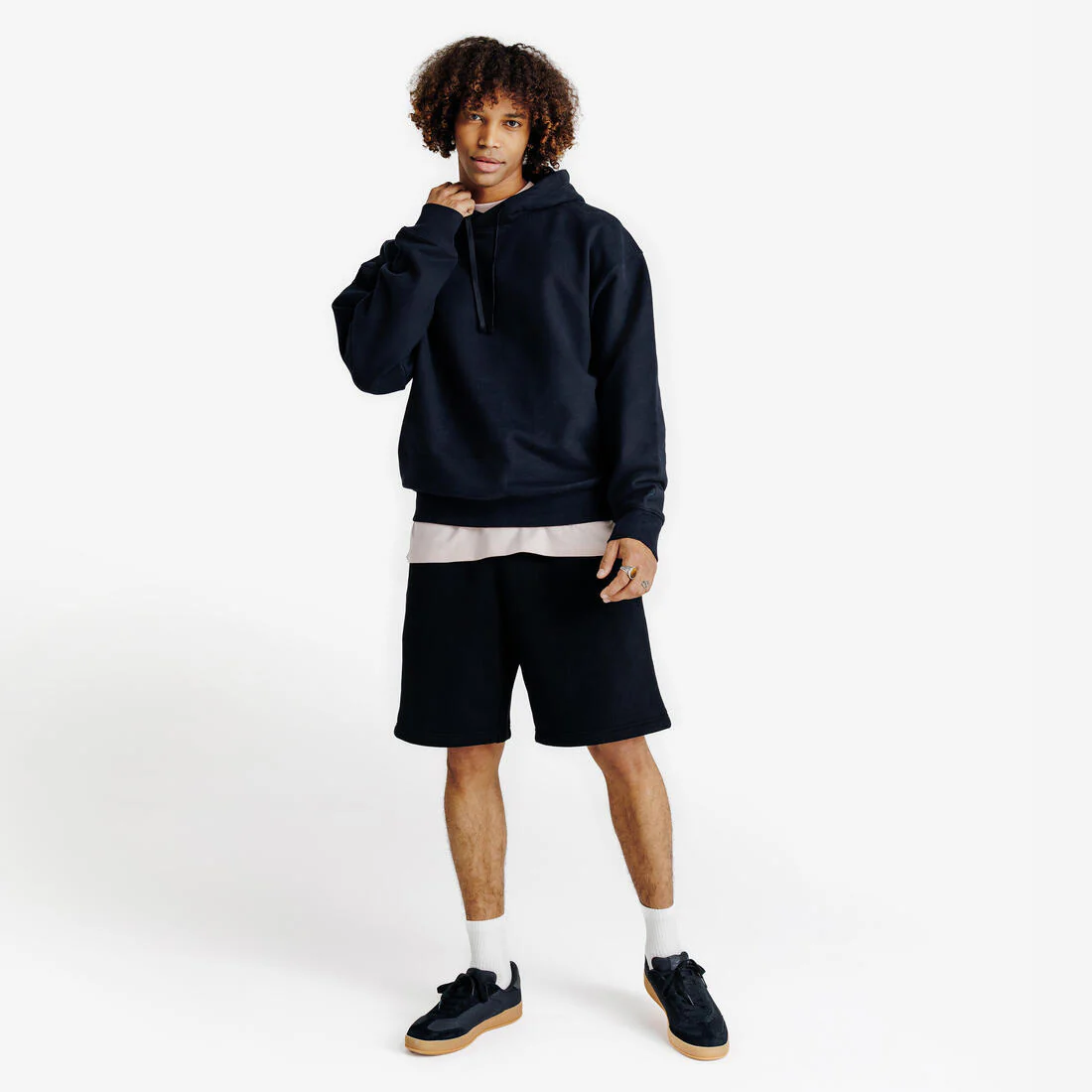 Sweat à capuche oversize homme, Elementals, noir - Image 2