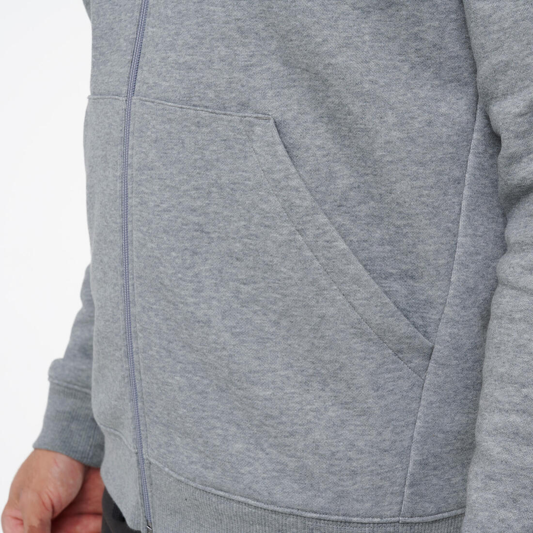 Sweat à capuche zippé en coton homme - Image 10