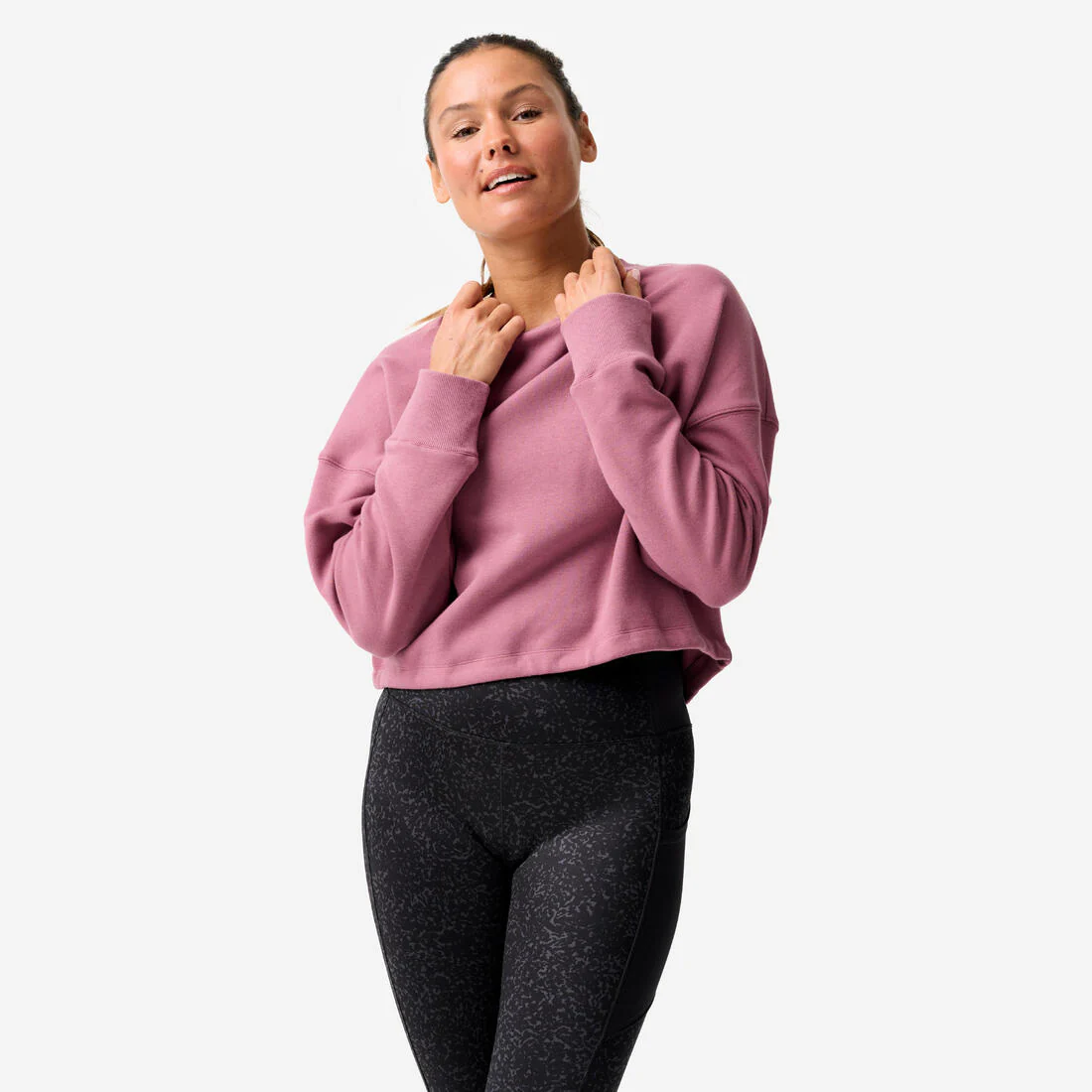 Sweat de fitness crop femme - Image 4