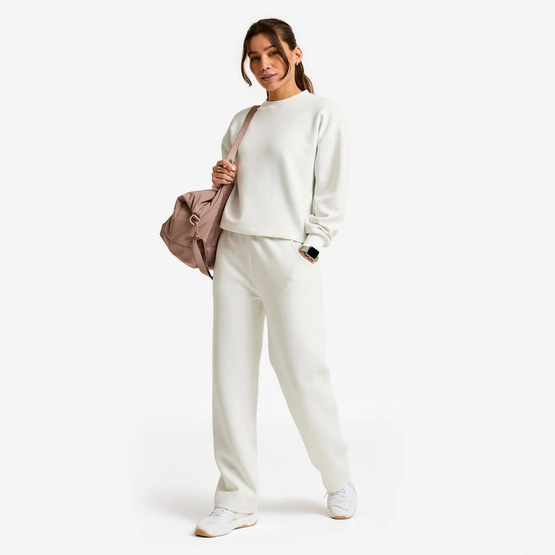 Sweat-shirt blanc, femme - Image 2