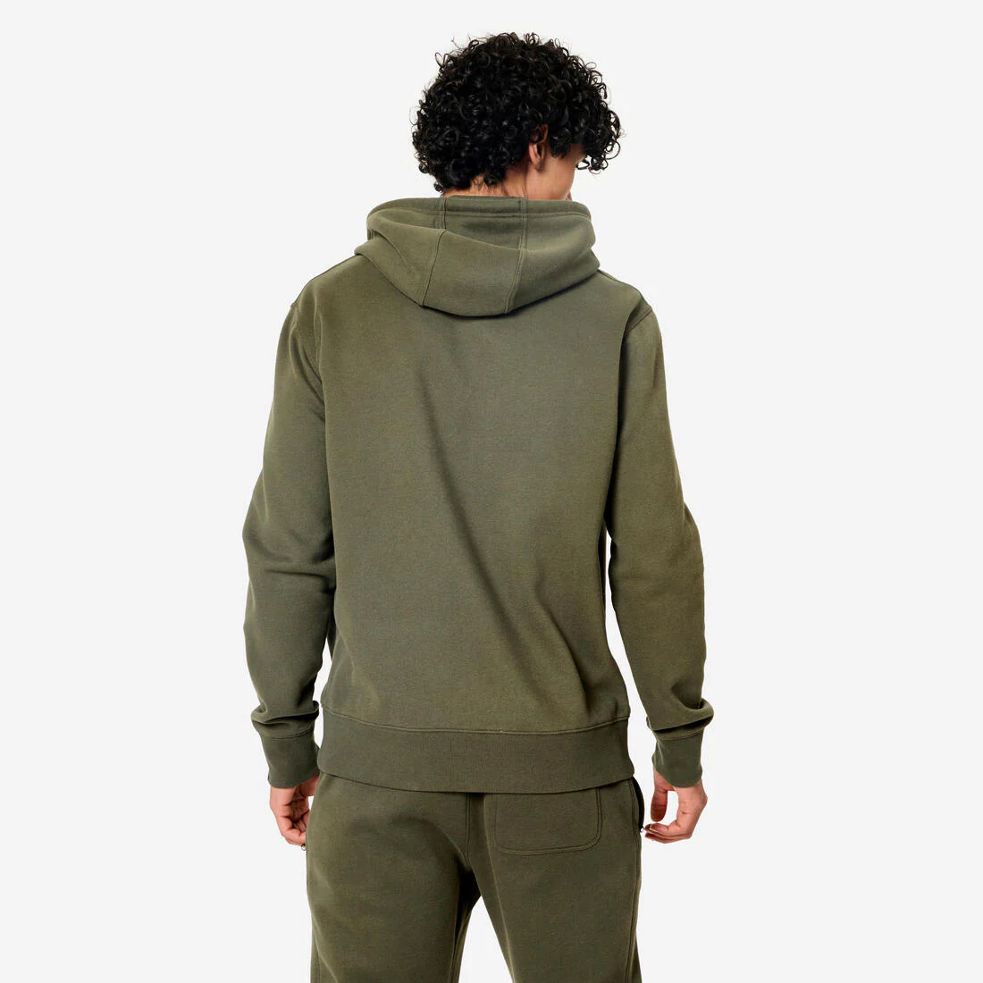Sweat zippé à capuche de fitness en molleton homme - Image 10