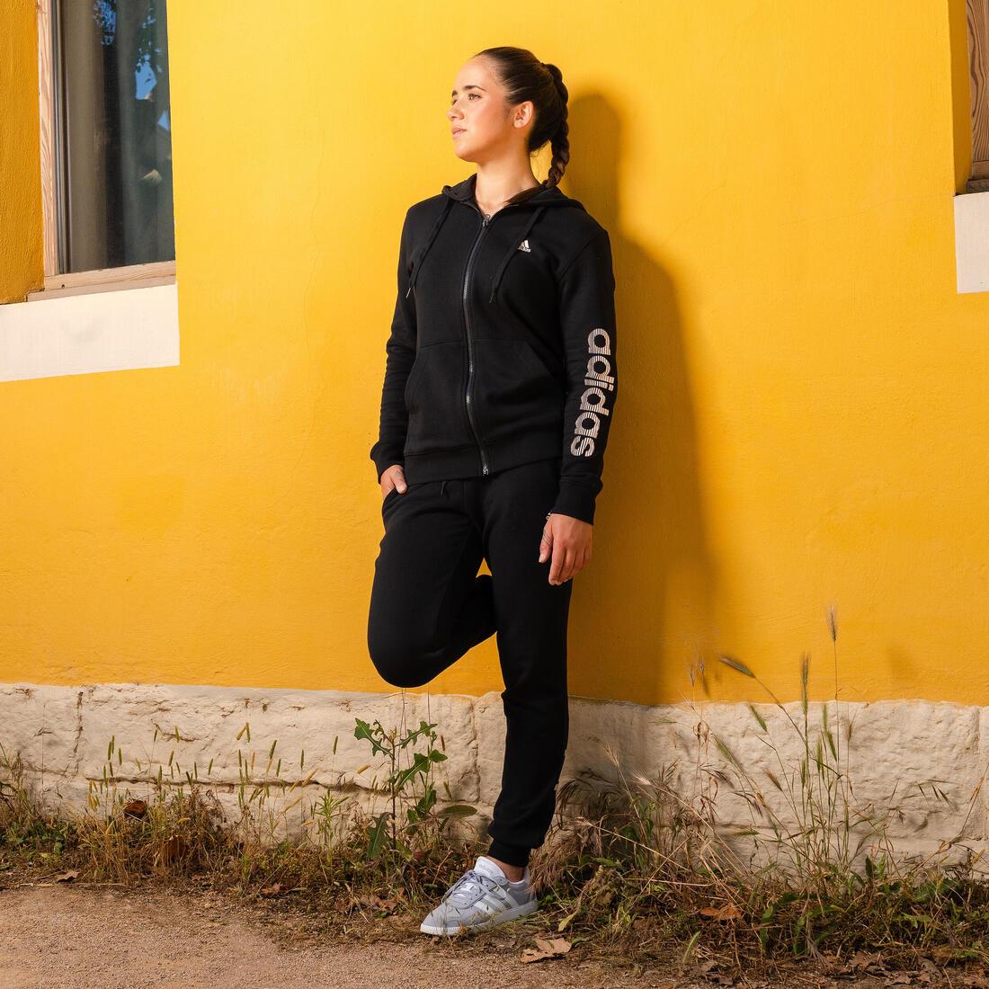 Sweat zippé imprimé Adidas femme - Image 13