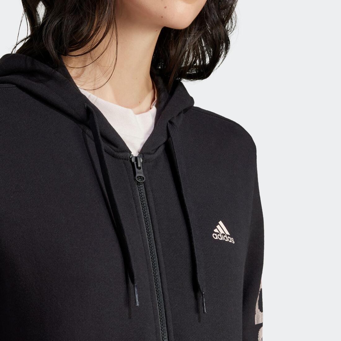 Sweat zippé imprimé Adidas femme - Image 7