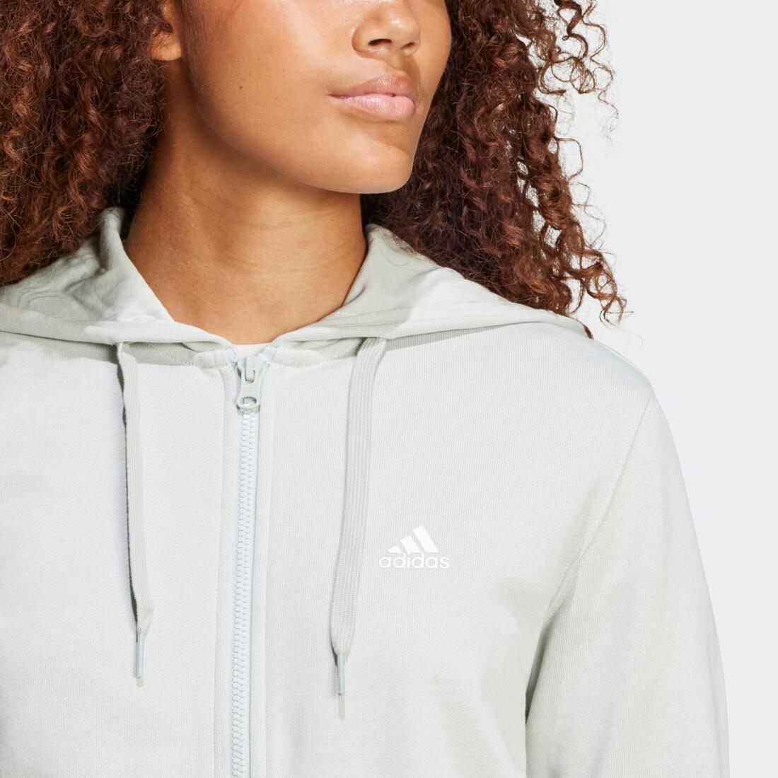 Sweat zippé imprimé Adidas femme - Image 8