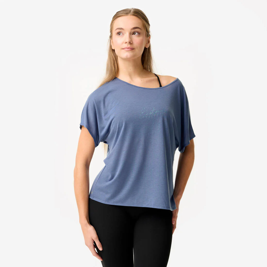 T-shirt danse moderne, manches courtes fluides femme - Image 2
