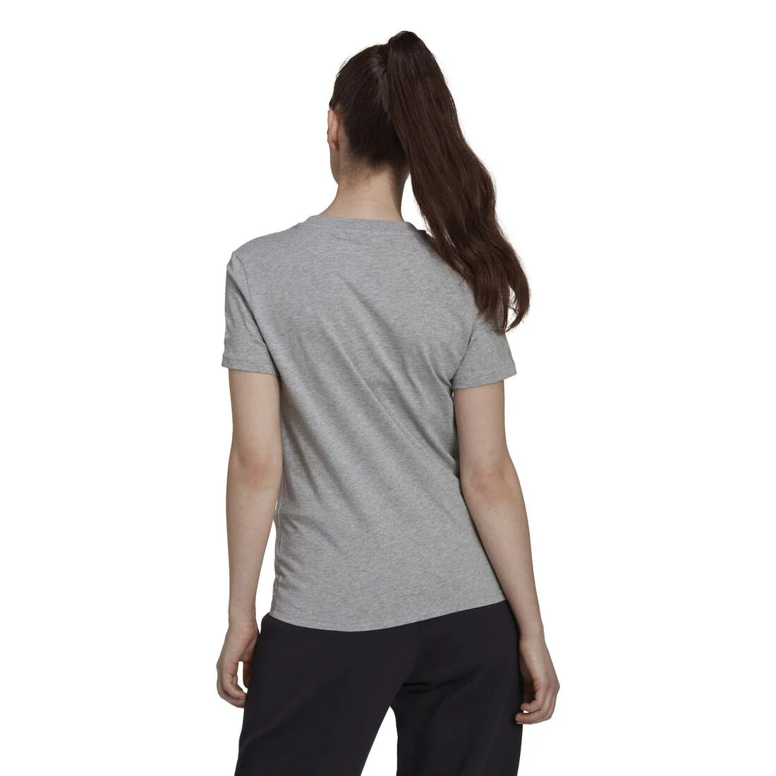 T-SHIRT DE FITNESS ADIDAS FEMME GRIS - Image 2