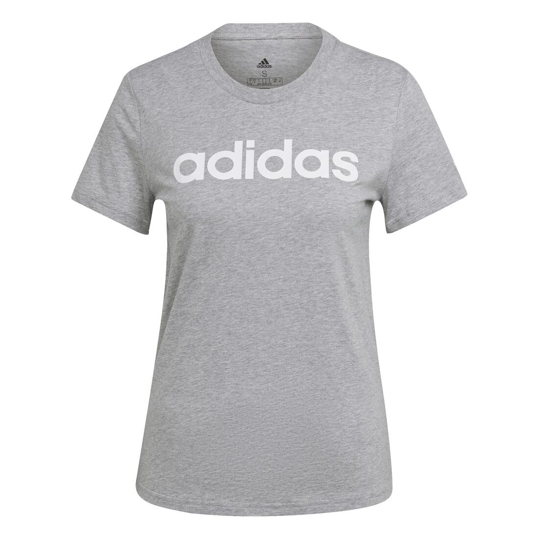 T-SHIRT DE FITNESS ADIDAS FEMME GRIS - Image 4