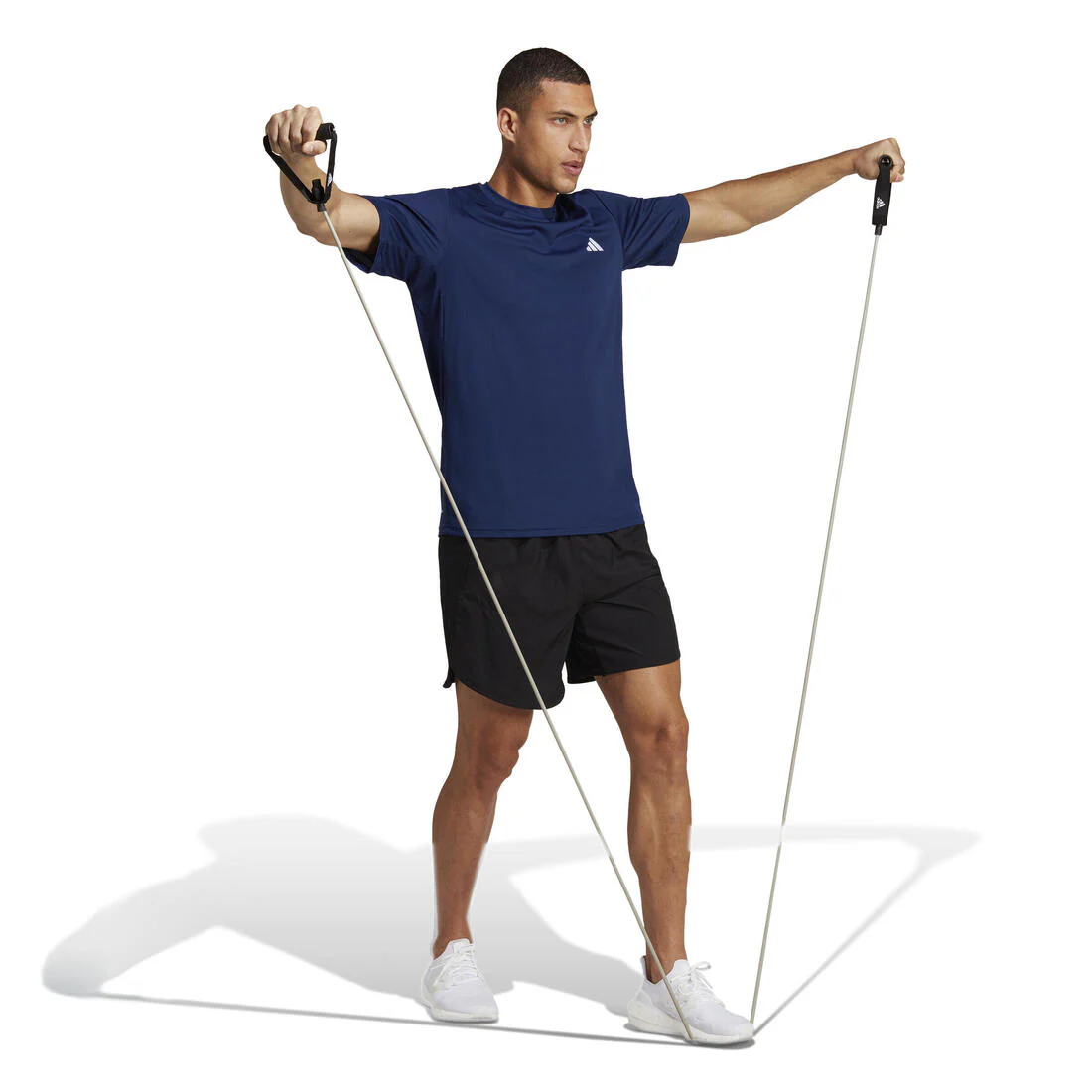 T-SHIRT DE FITNESS CARDIO ADIDAS HOMME BLEU - Image 4