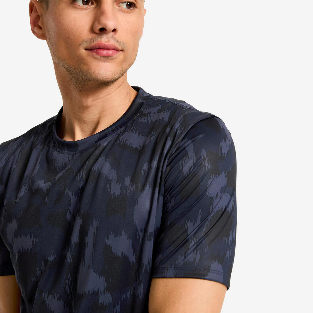 T-shirt de fitness manches courtes respirant col rond homme - Image 51
