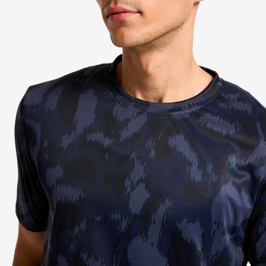 T-shirt de fitness manches courtes respirant col rond homme - Image 58