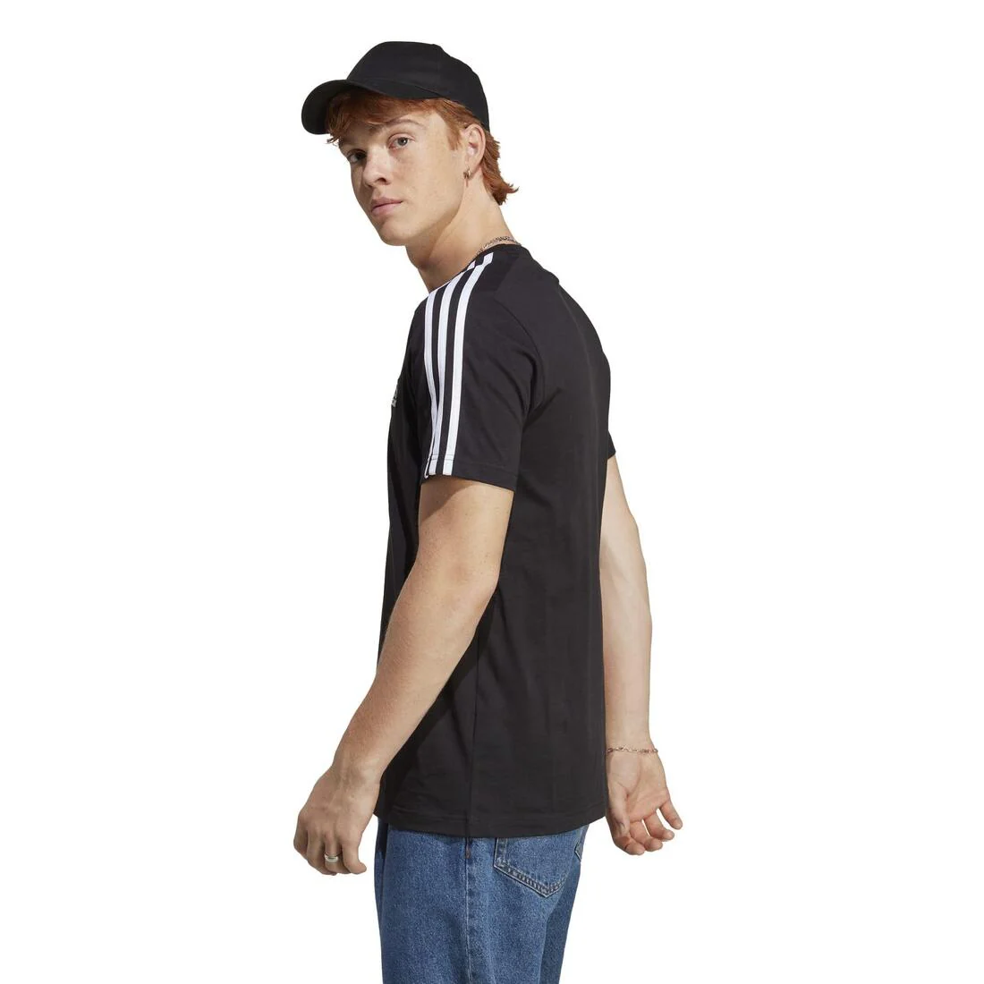 T-SHIRT DE FITNESS SOFT TRAINING ADIDAS HOMME NOIR - Image 5