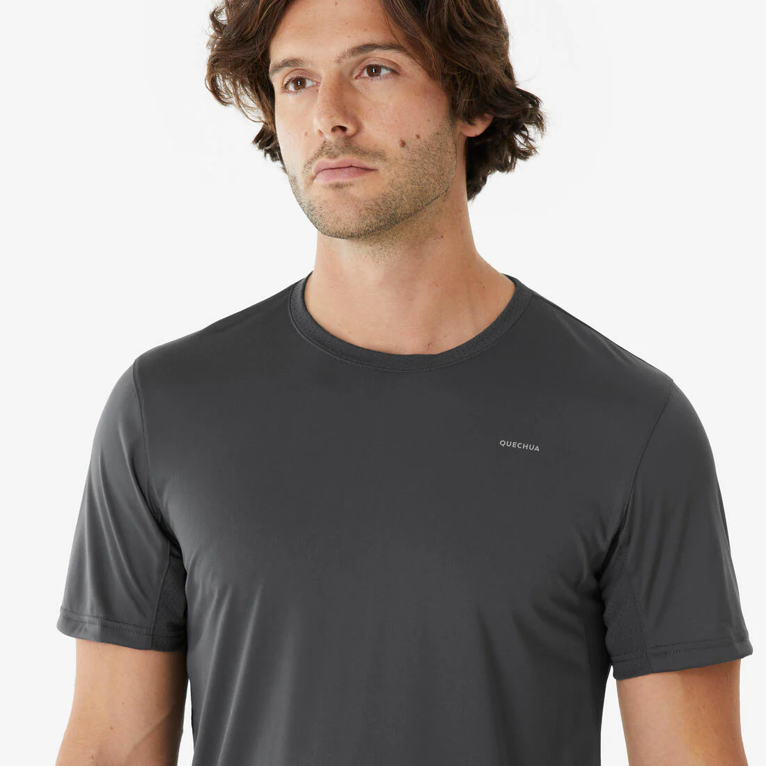 T-shirt de randonnée manches courtes en synthétique - Homme-  MH100 - Image 9
