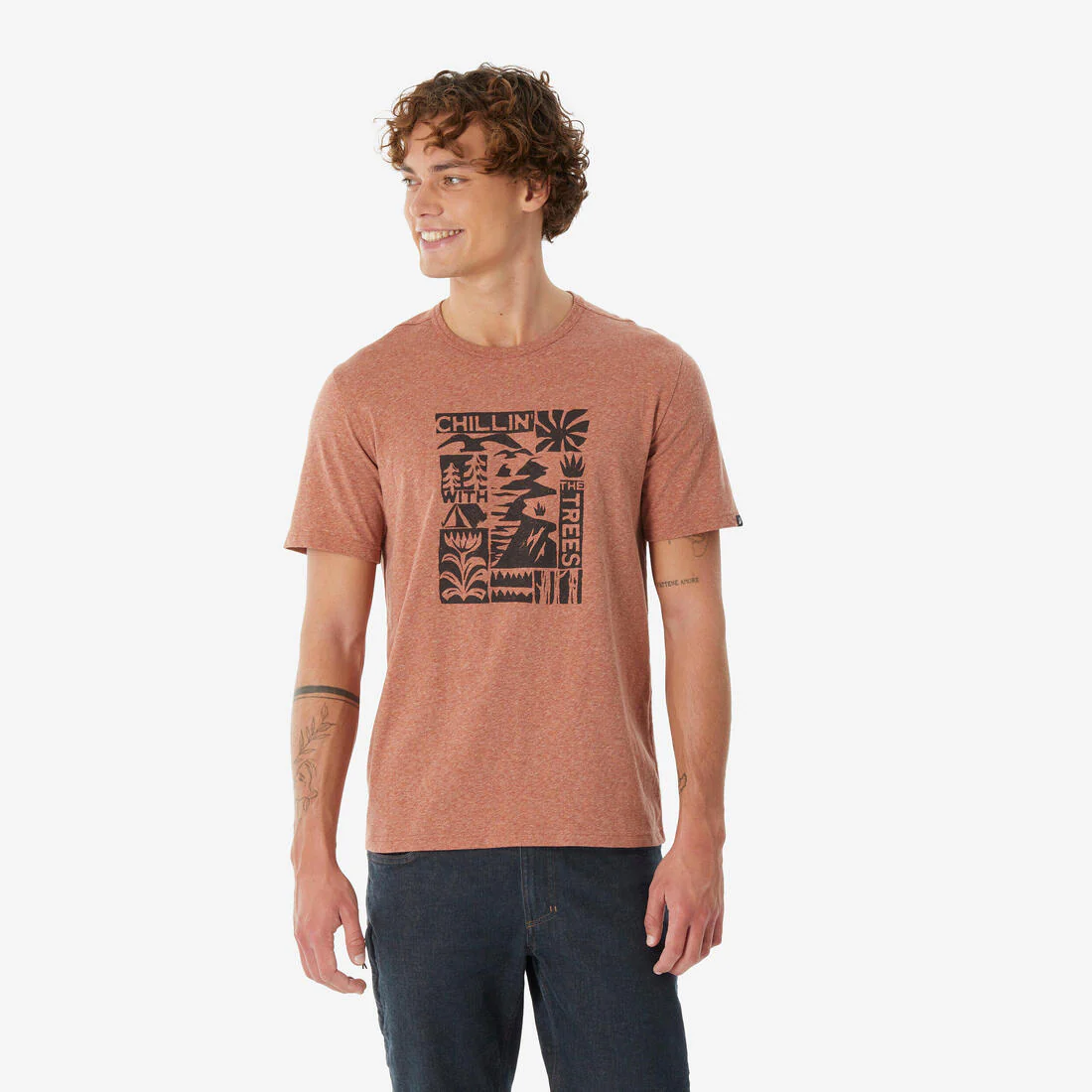 T-shirt de randonnée manches courtes homme, NH100 - Image 3