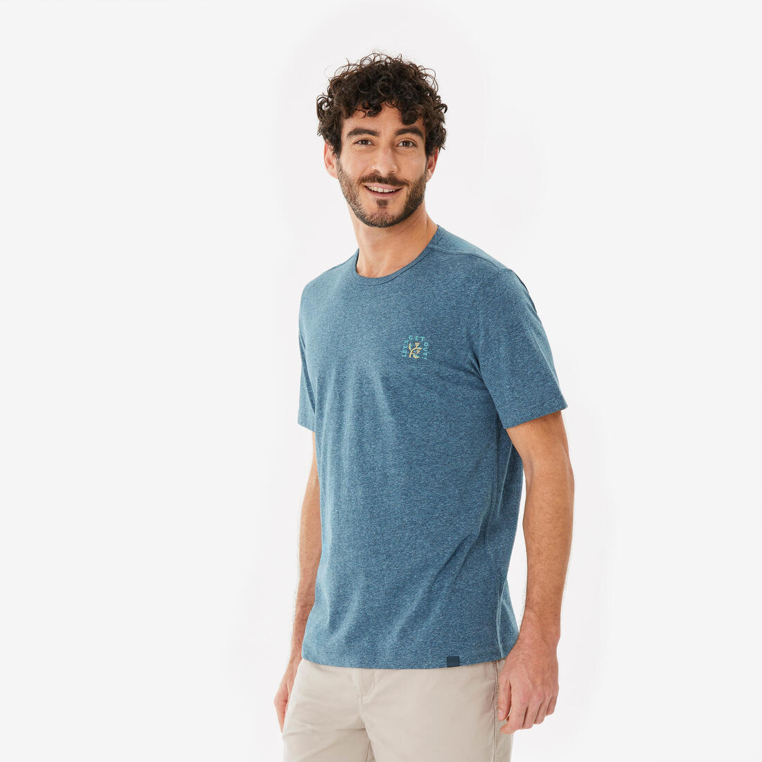T-shirt de randonnée manches courtes homme, NH100 - Image 4
