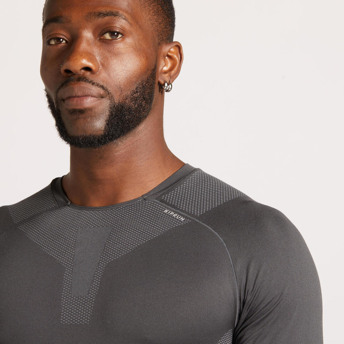 T-shirt de running manches longues slim Homme - KIPRUN Run 500 Sans couture - Image 3