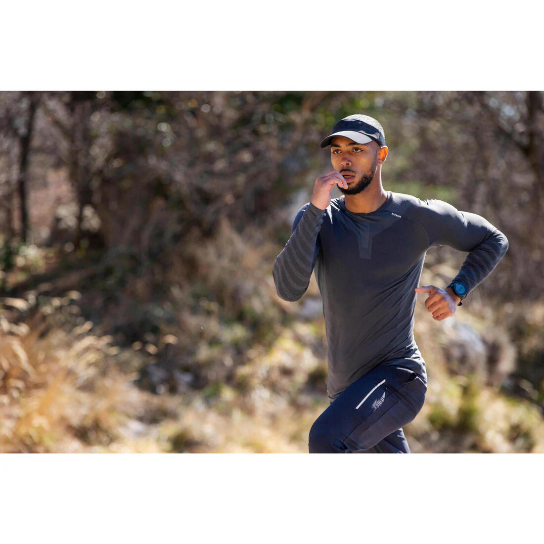 T-shirt de running manches longues slim Homme - KIPRUN Run 500 Sans couture - Image 9