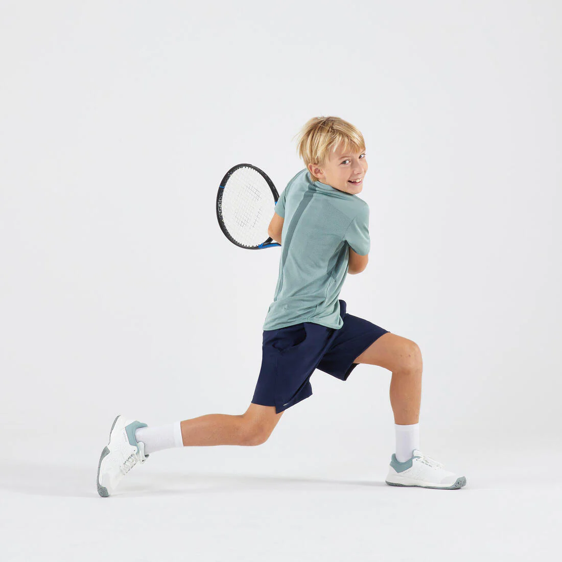 T-shirt de tennis Junior - T-shirt Light bleu foncé - Image 19