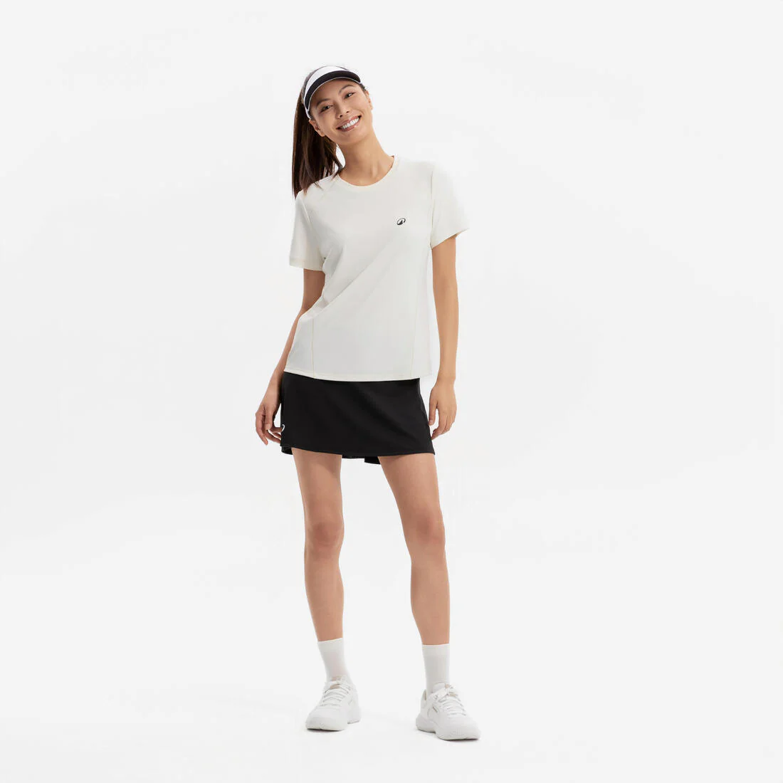 T-shirt de tennis respirant col rond femme, Dry - Image 2
