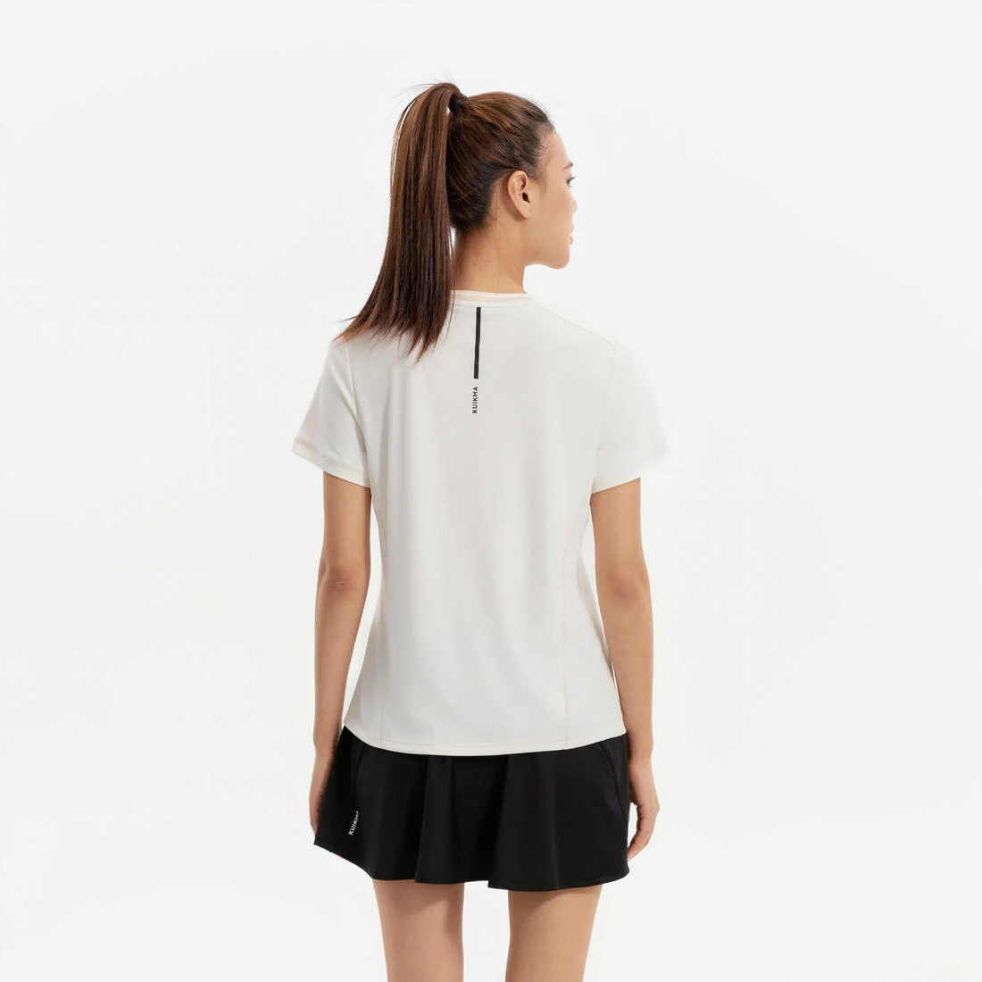 T-shirt de tennis respirant col rond femme, Dry - Image 4