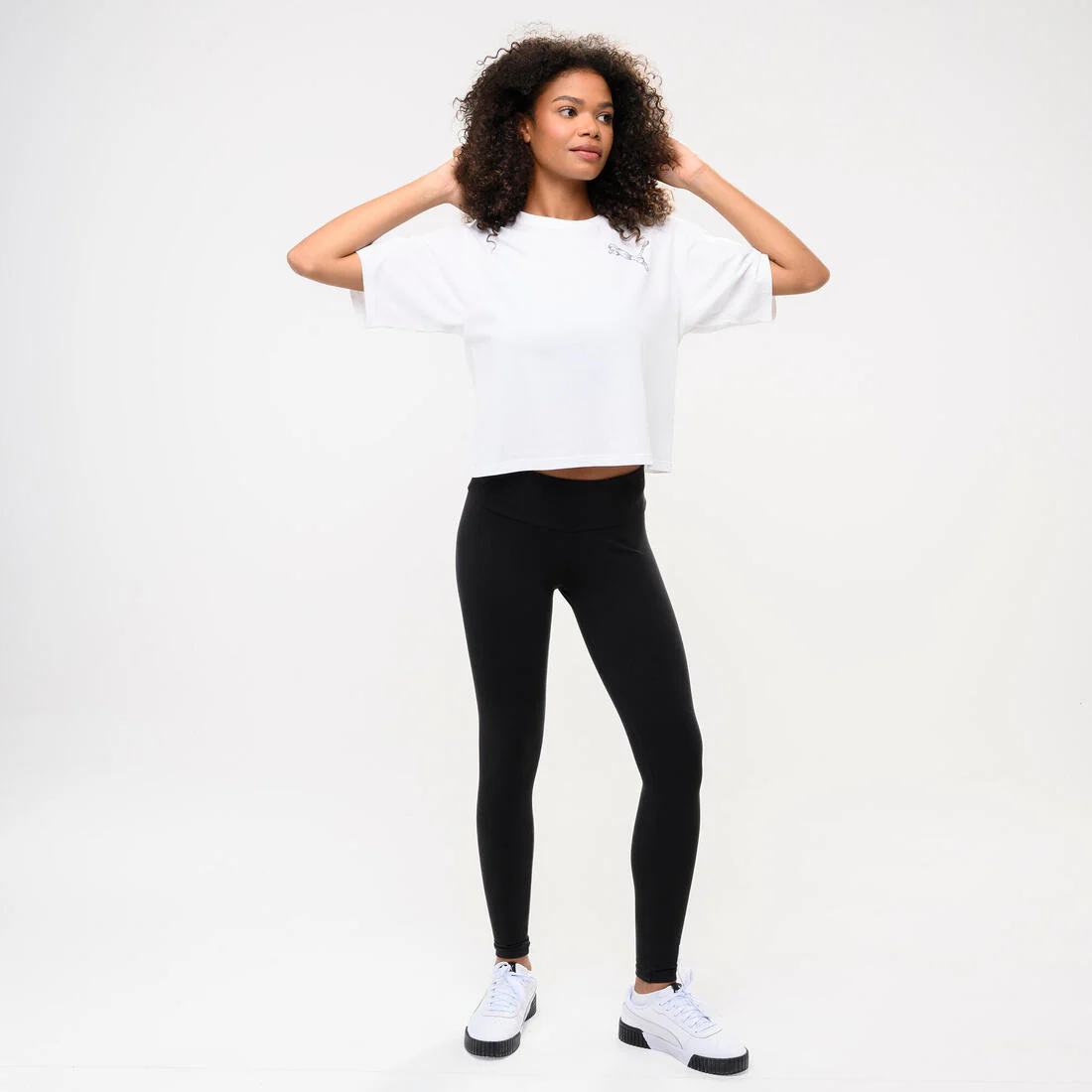 T-shirt en coton court à manches courtes femme - Image 8