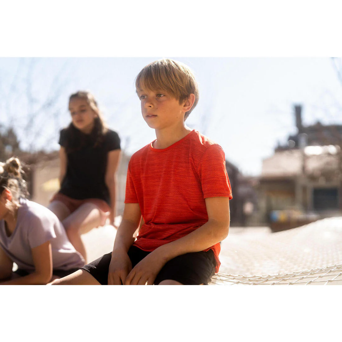 T-shirt enfant synthétique respirant - 500 marine - Image 29