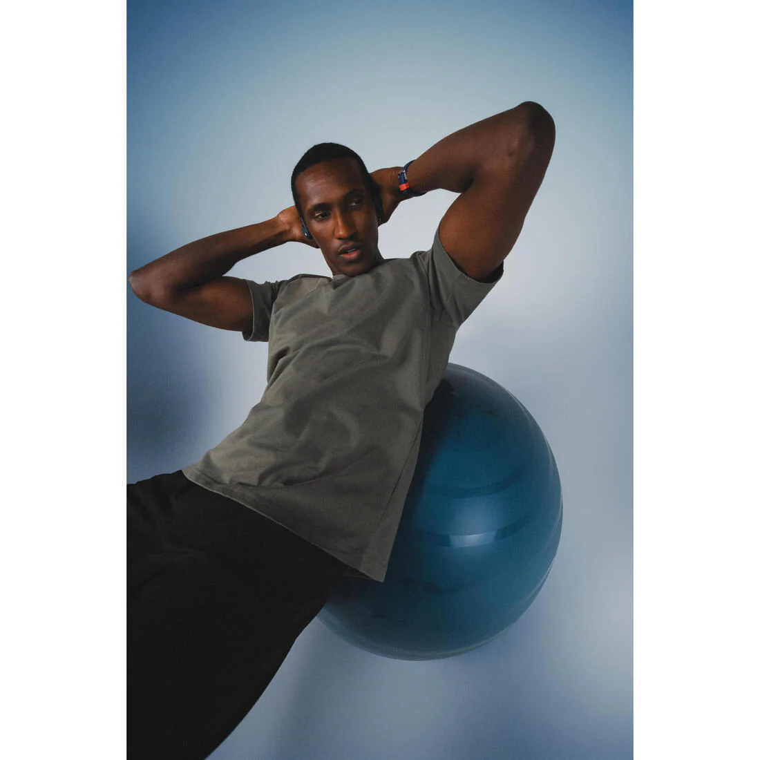 T-shirt fitness homme col rond manches courtes - Image 80