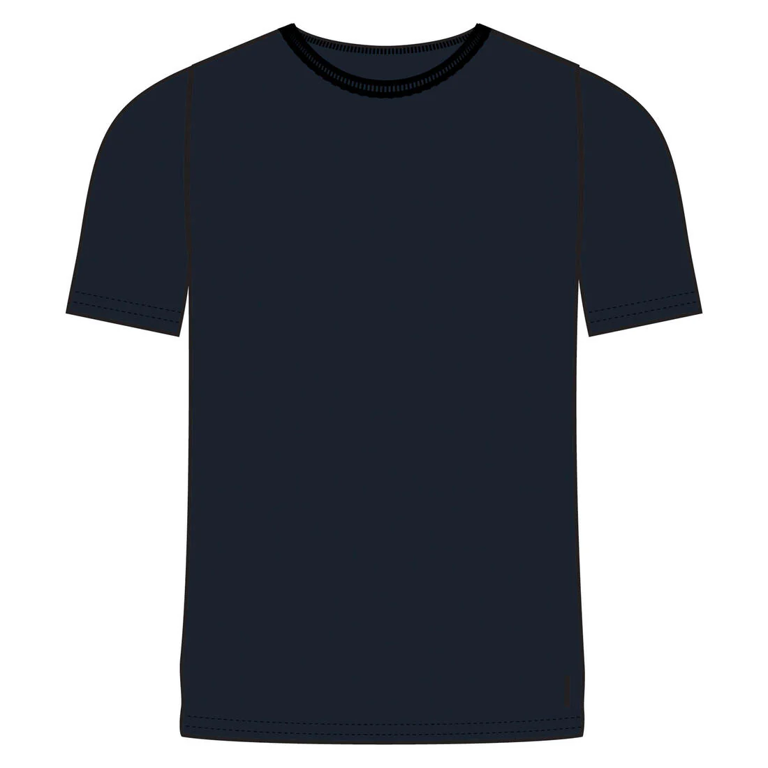 T-shirt fitness manches courtes coton extensible col rond homme rouge grenat - Image 16
