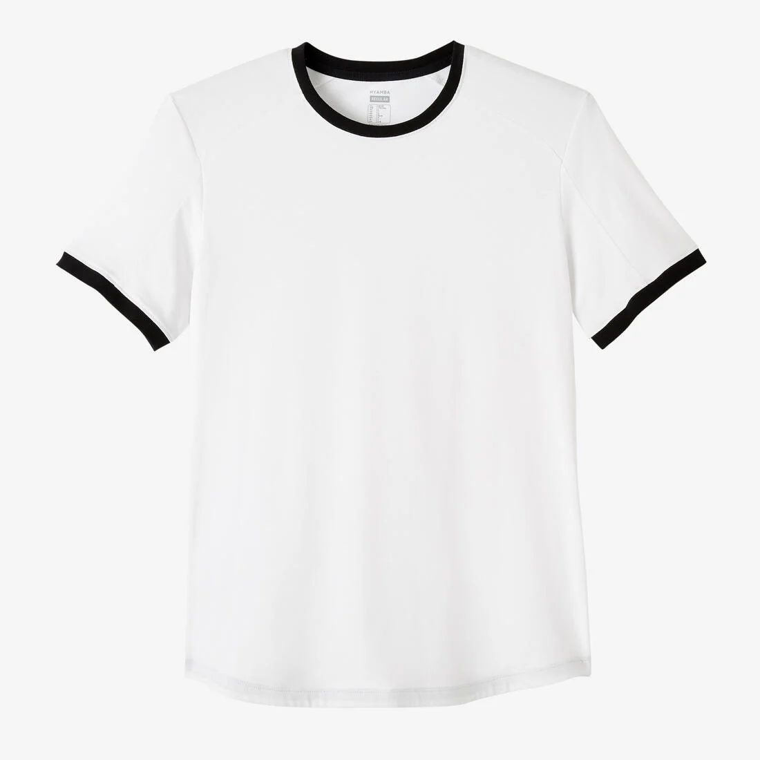 T-shirt fitness manches courtes slim coton extensible col rond homme - Image 6