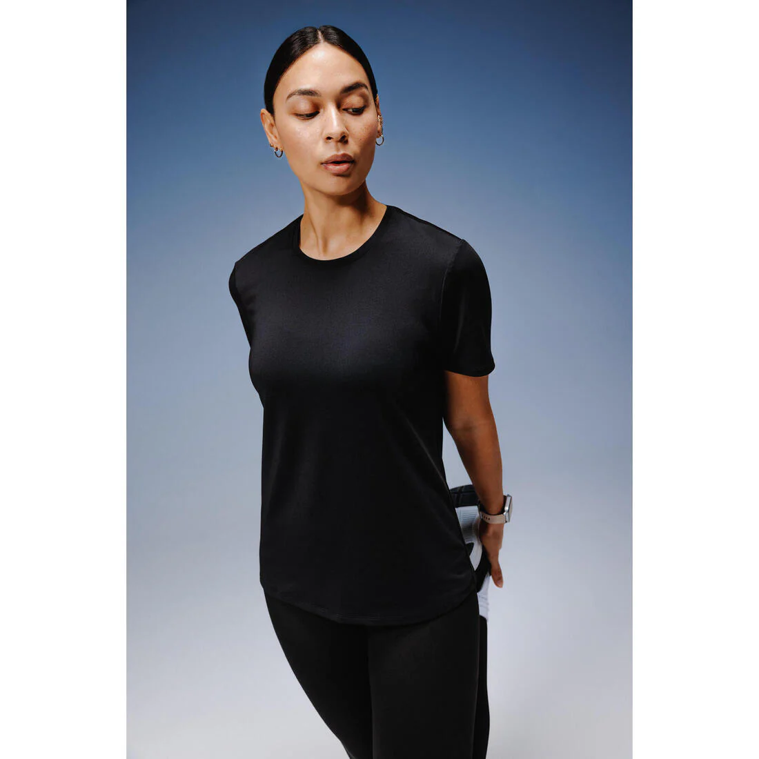 T-shirt manches courtes femme noir - Image 6