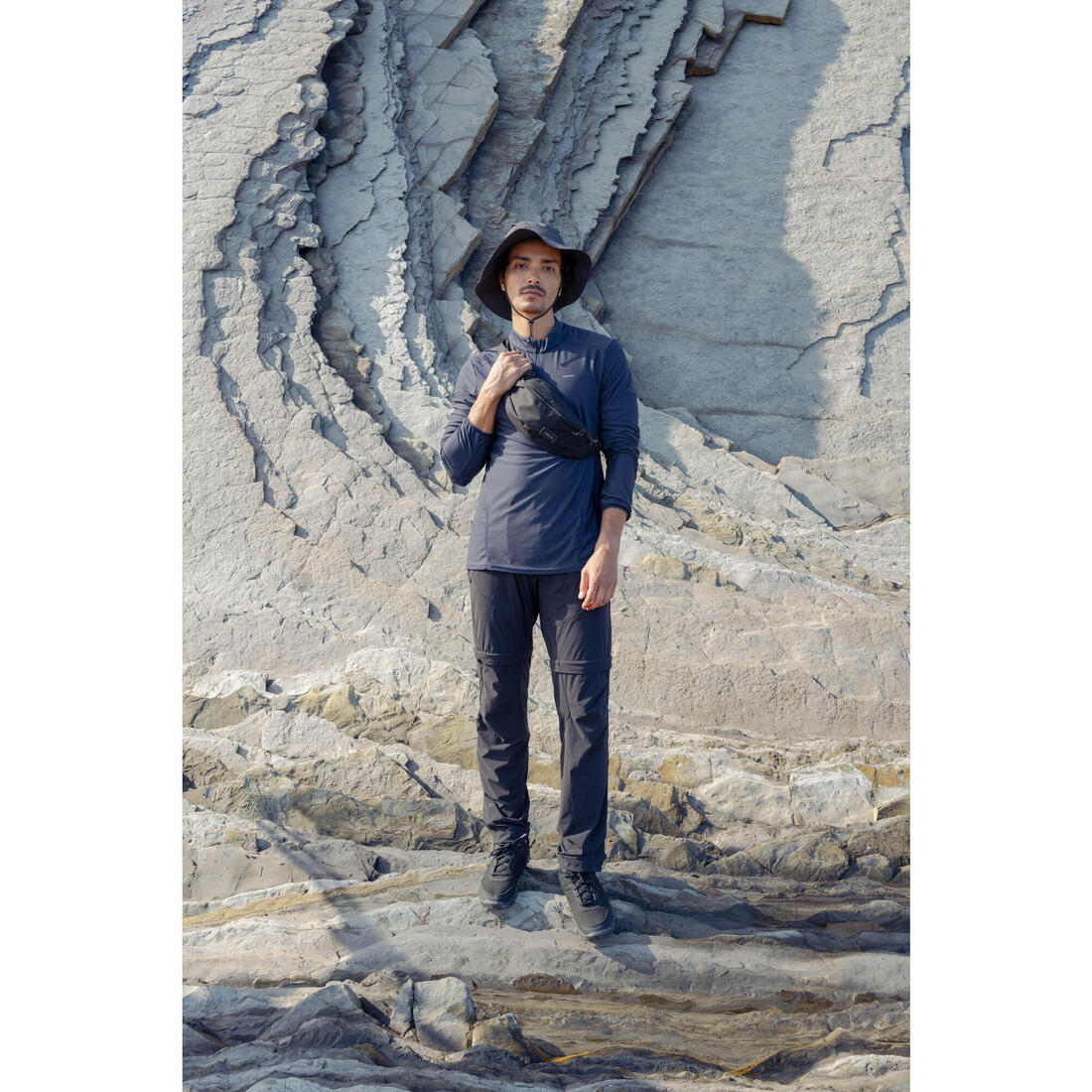 T-Shirt Manches longues de randonnée montagne homme - MH500 - Image 8