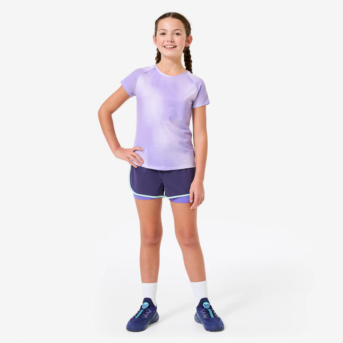 T-shirt multisport respirant fille, rose foncé - Image 4
