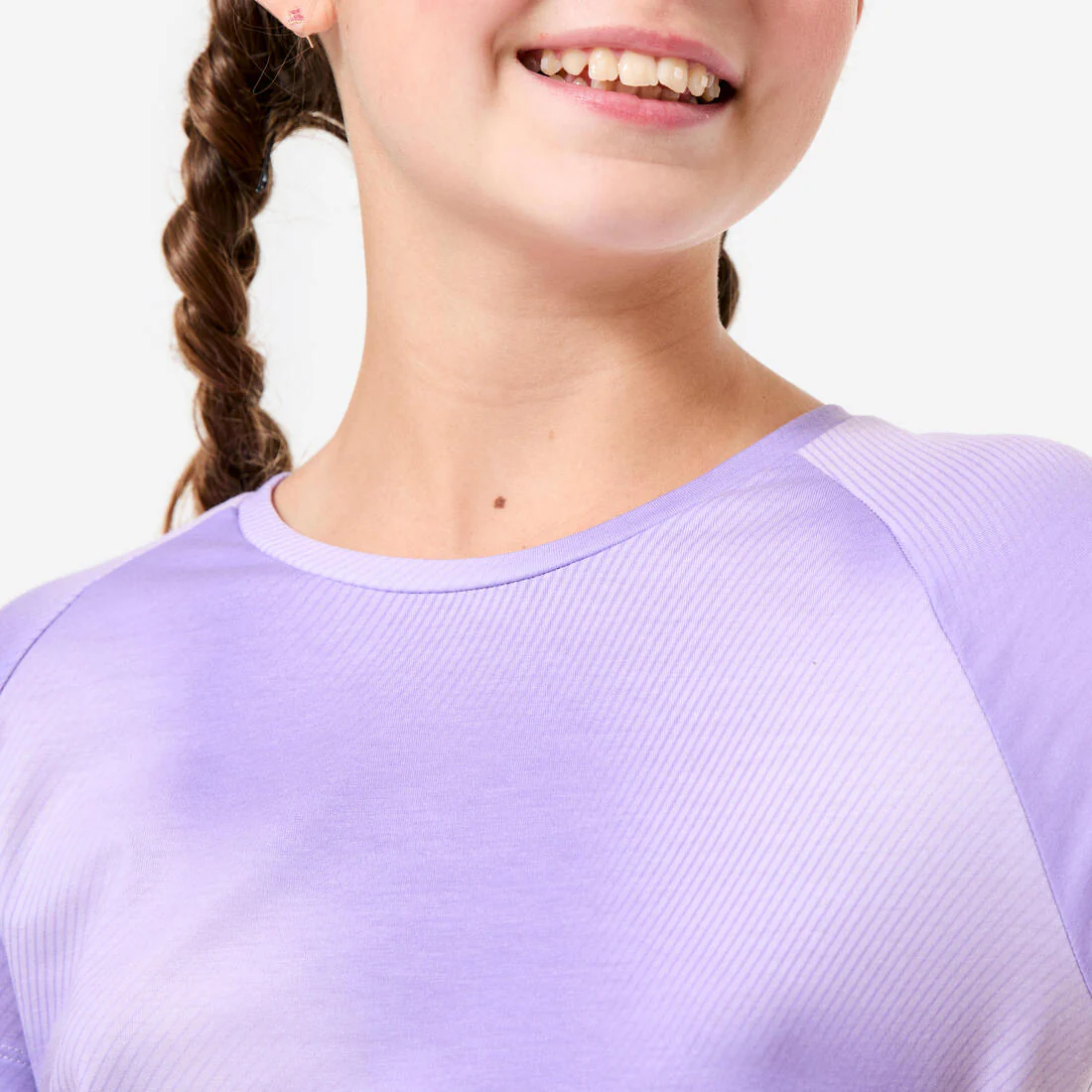T-shirt multisport respirant fille, rose foncé - Image 6